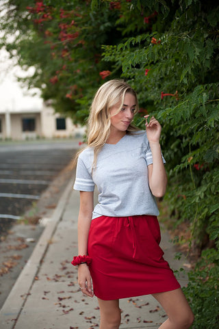 DT BREEZE Sporty Skirt in Red